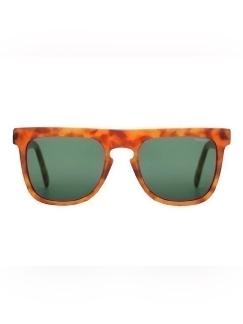 Tortoiseshell Men’s Sunglasses with Green Lenses - Picture 2 of 13
